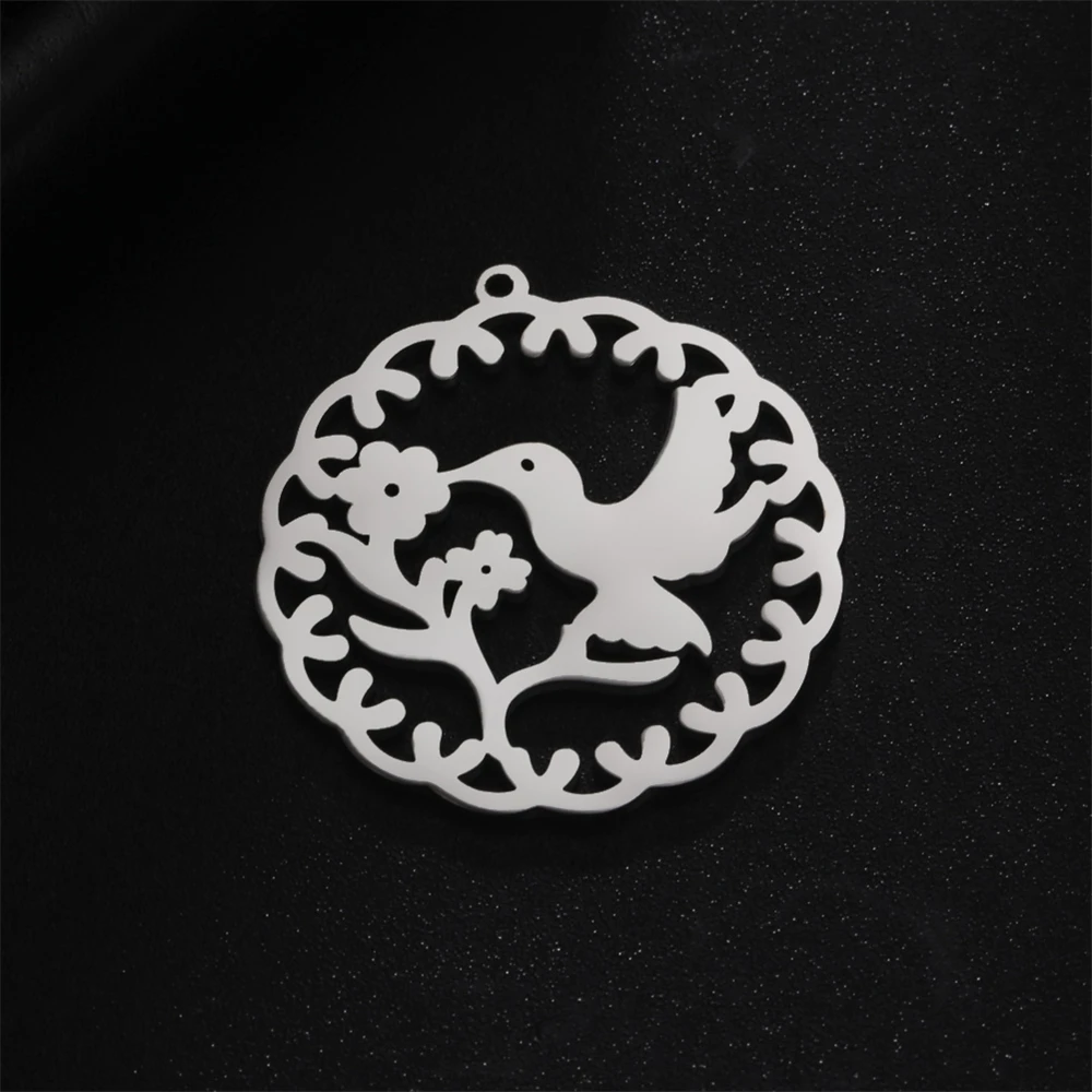 5pcs/ Lot Stainless Steel Jewelry Making Supplies DIY Necklace Findings Bracelets Earrings Pendants Charms Accessories Wholesale