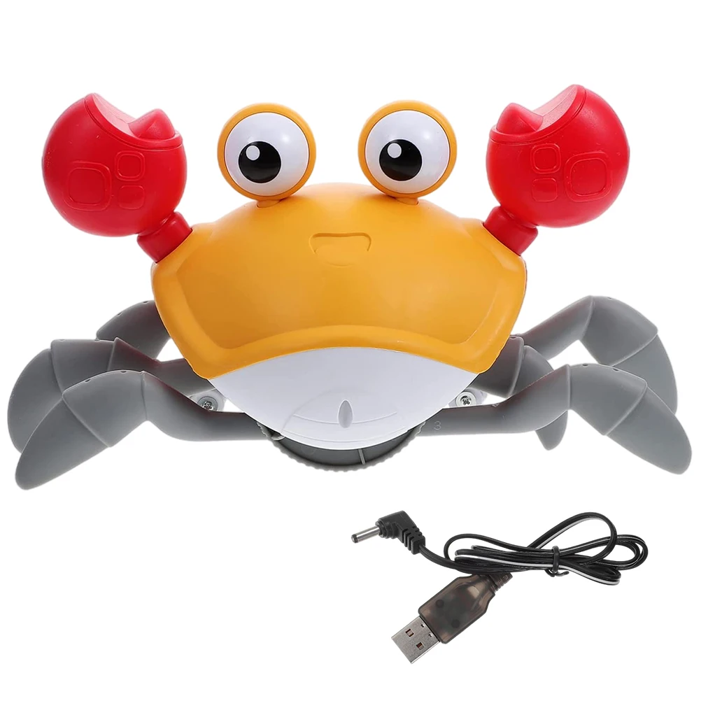 

Детская электрическая индукция, искусственная игрушка-краб, робот-игрушка со световым звуком, встроенный автоматический обход препятствий