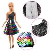 new fashion sequin dress clothes for barbies fits 11 8inch barbies dolls16bjd blythe clothes dress for girls toy