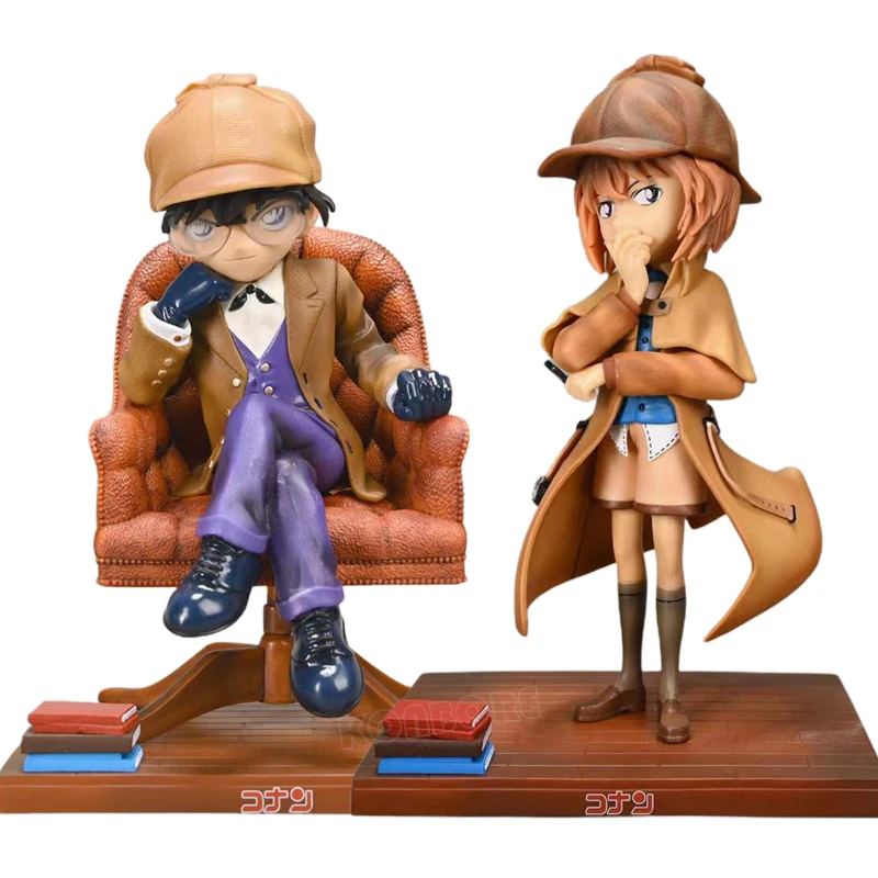 

22cm Conan Edogawa Anime Figure Haibara Ai Action Figure Kudou Shinichi/Miyano Shiho Figurine Adult Collectible Model Toys Gifts