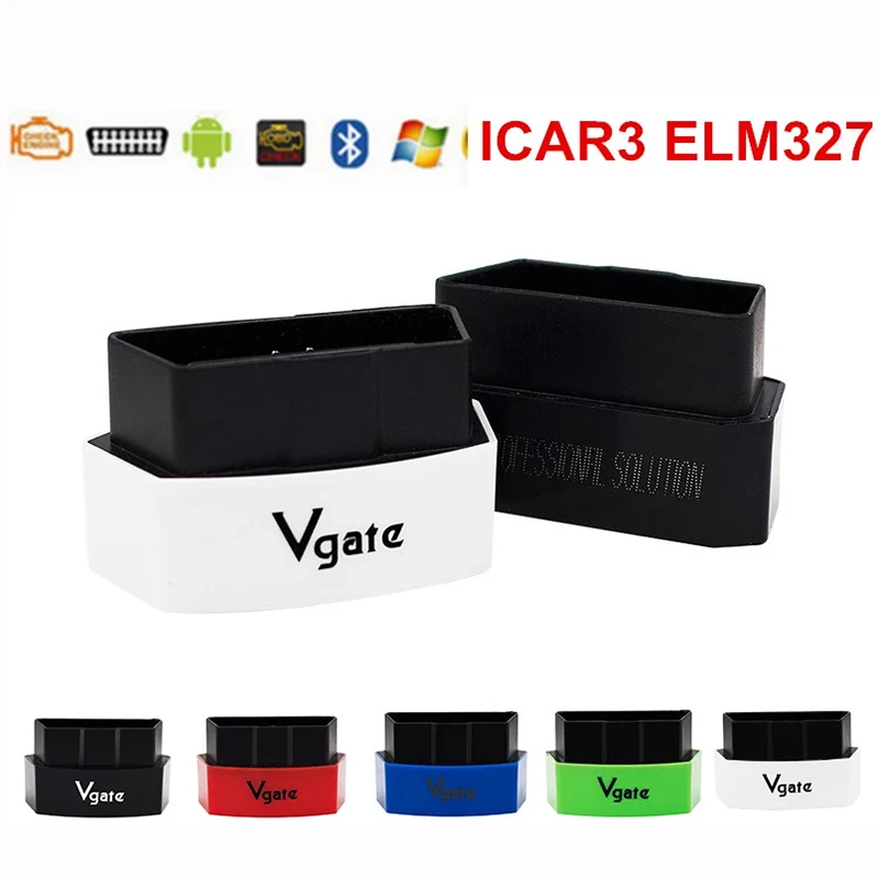 Оригинальный считыватель кодов Vgate Icar 3 bluetooth 3,0 V2.1 ELM327 Bluetooth iCar3 поддерживает Android Torque ELM 327 Автомобильный диагностический инструмент
