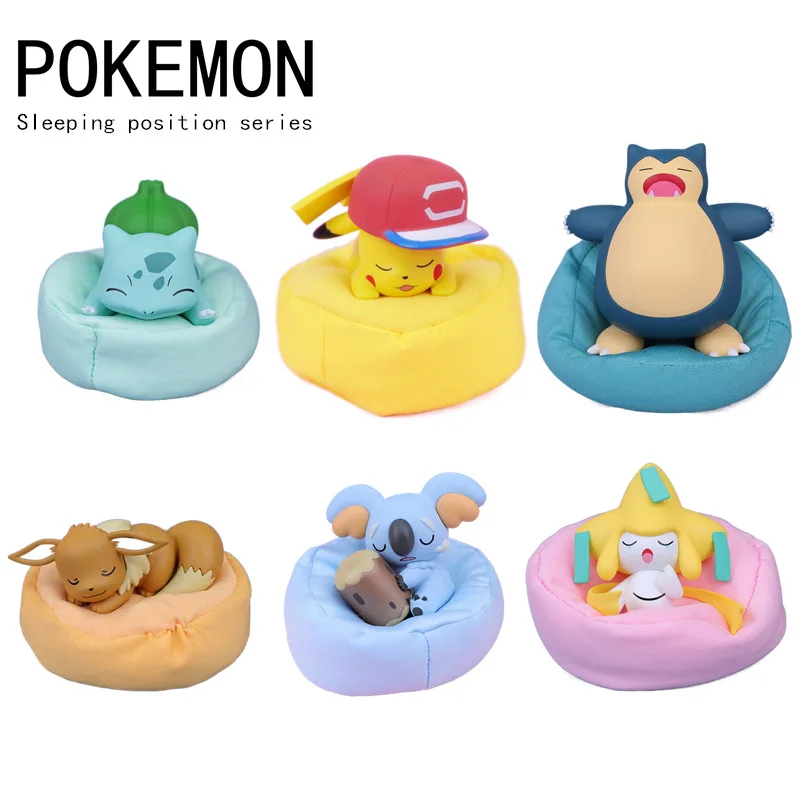 

Pokemon Figures Toys Sleep Starry Dream Series Action Cartoon Model Pikachu Jenny Turtle Monsters Action Figure Birthday Gift