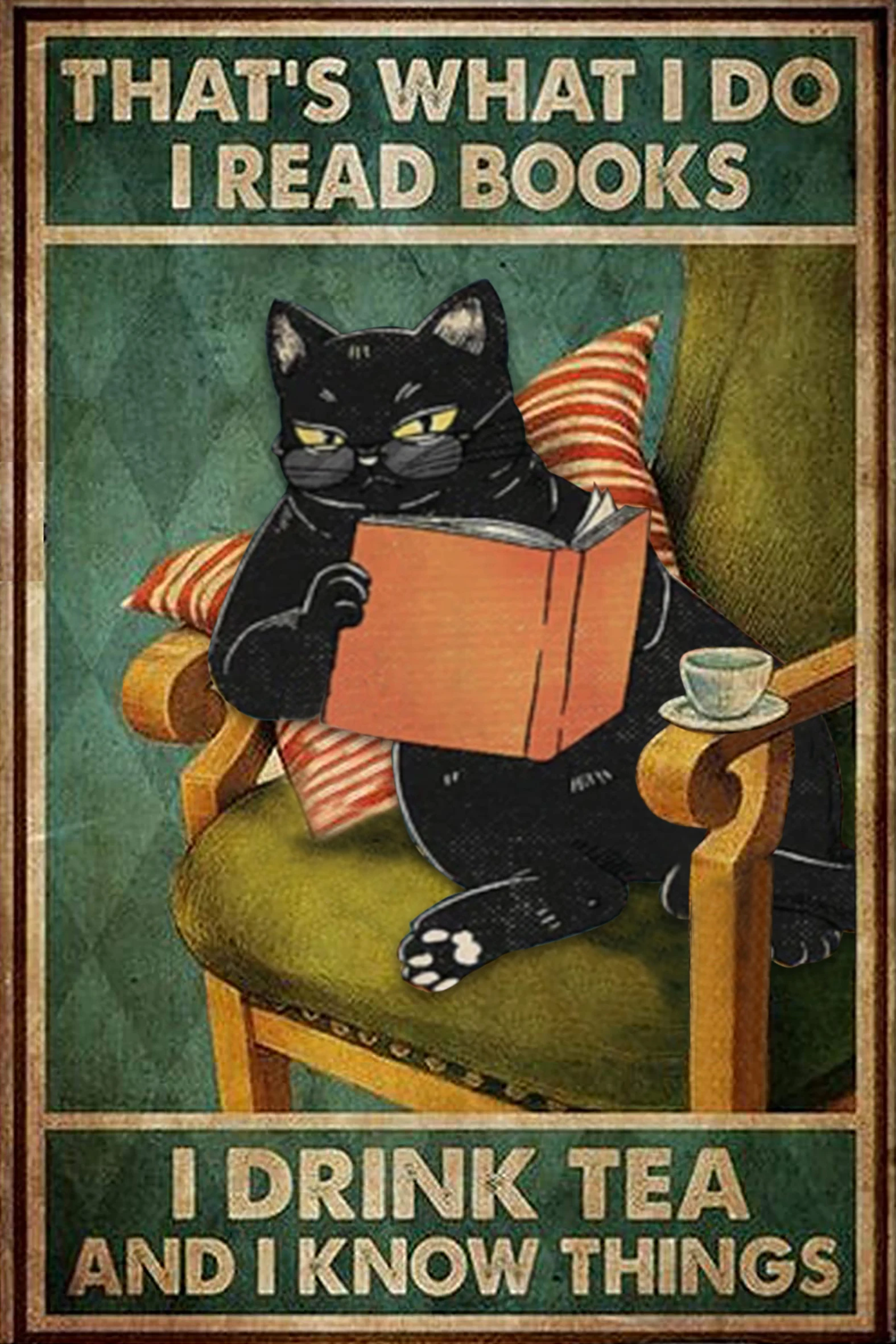 

Декор на Хэллоуин, забавная кошка, винтажный металлический знак, искусство, украшение для дома для гостиной, зоомагазина, Настенный декор ...