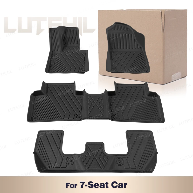 

Для Volvo XC90 2015-2024 2023 2022 2021 2020 2019 2018 автомобильный напольный коврик из всепогодного материала TPE, аксессуары для защиты салона