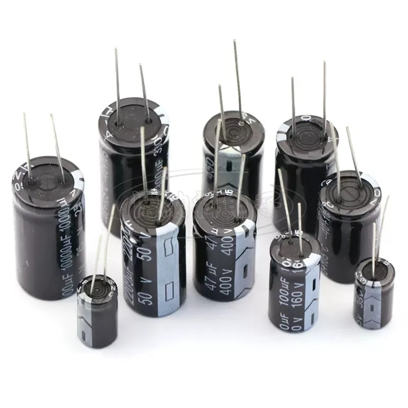 250V Aluminum Electrolytic Capacitor 1UF 2.2UF 3.3UF 4.7UF 10UF 22UF 33UF 47UF 100UF 220UF 330UF