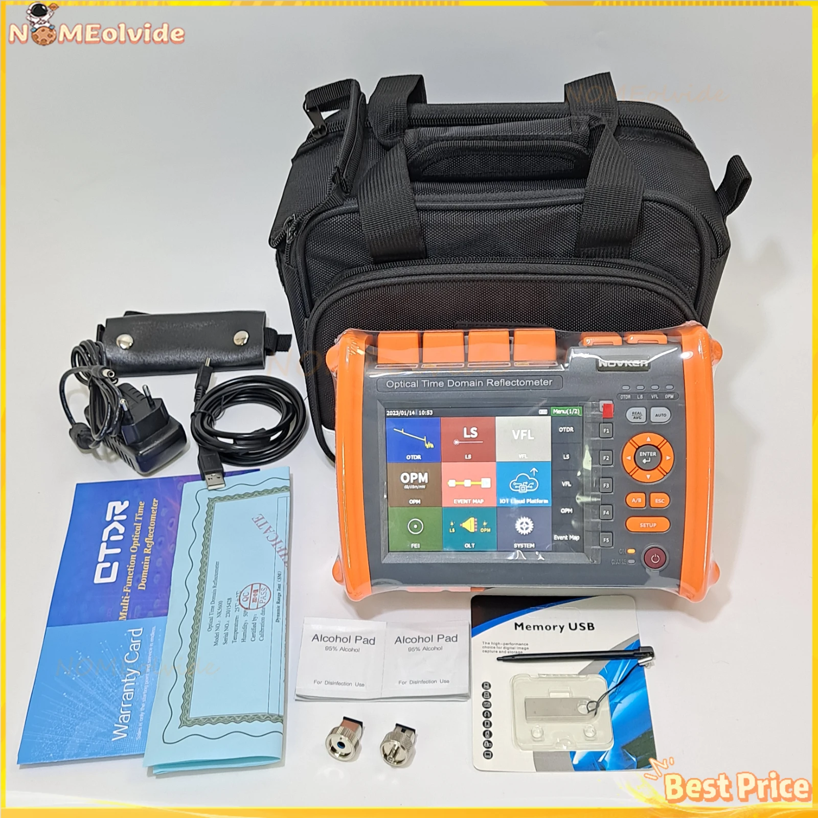 Лучший Многофункциональный оптический рефлектометр NK5600 OTDR с временным доменом, 1310 нм/1550 нм, 30/32 дБ, 100 км