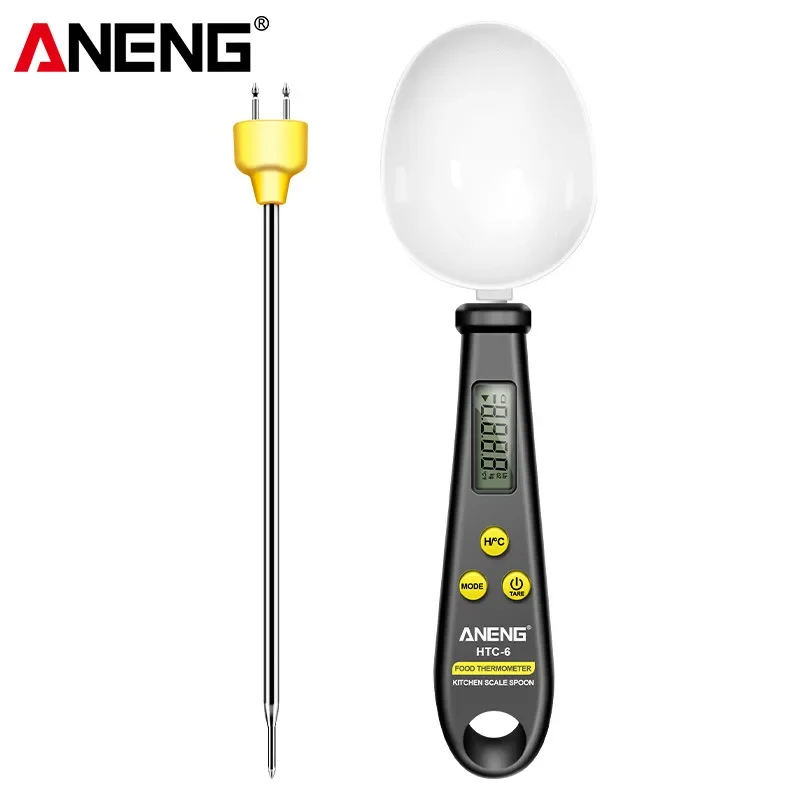 Многофункциональный цифровой кухонный термометр два в одном ANENG с дисплеем ложки