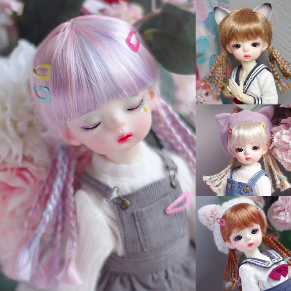 D09-P386 детская игрушка ручной работы 1/6 1/4 1/3 MSD bjd кукла парик мохеровое золото