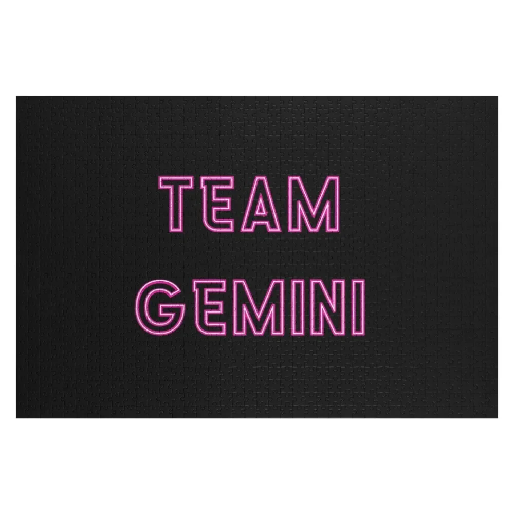 Пазл Team Gemini с неоновым розовым дизайном настраиваемый детский подарок