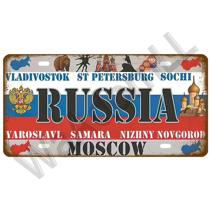 

Металлический винтажный знак