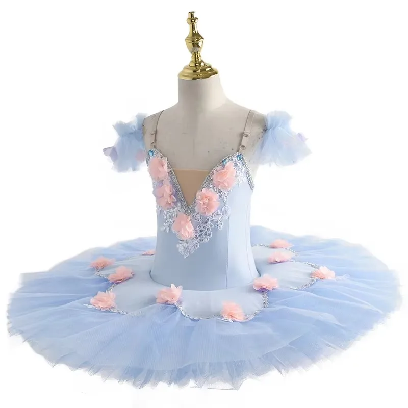 Профессиональная балетная пачка блинная детская Белое лебединое озеро детские