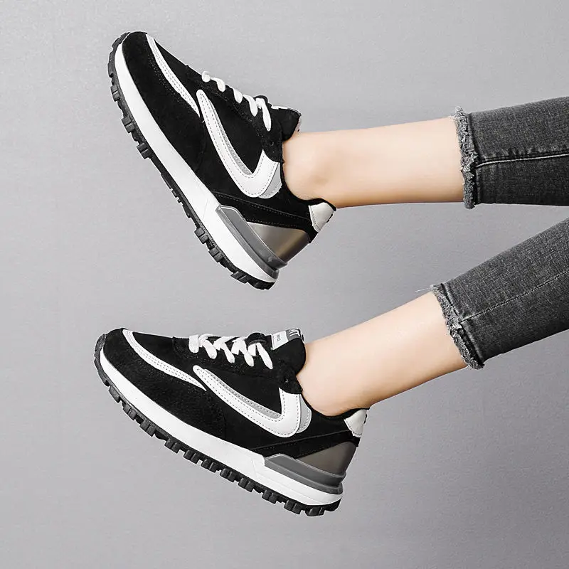 Женские кожаные туфли Cortez белые повседневные спортивные из натуральной мягкой