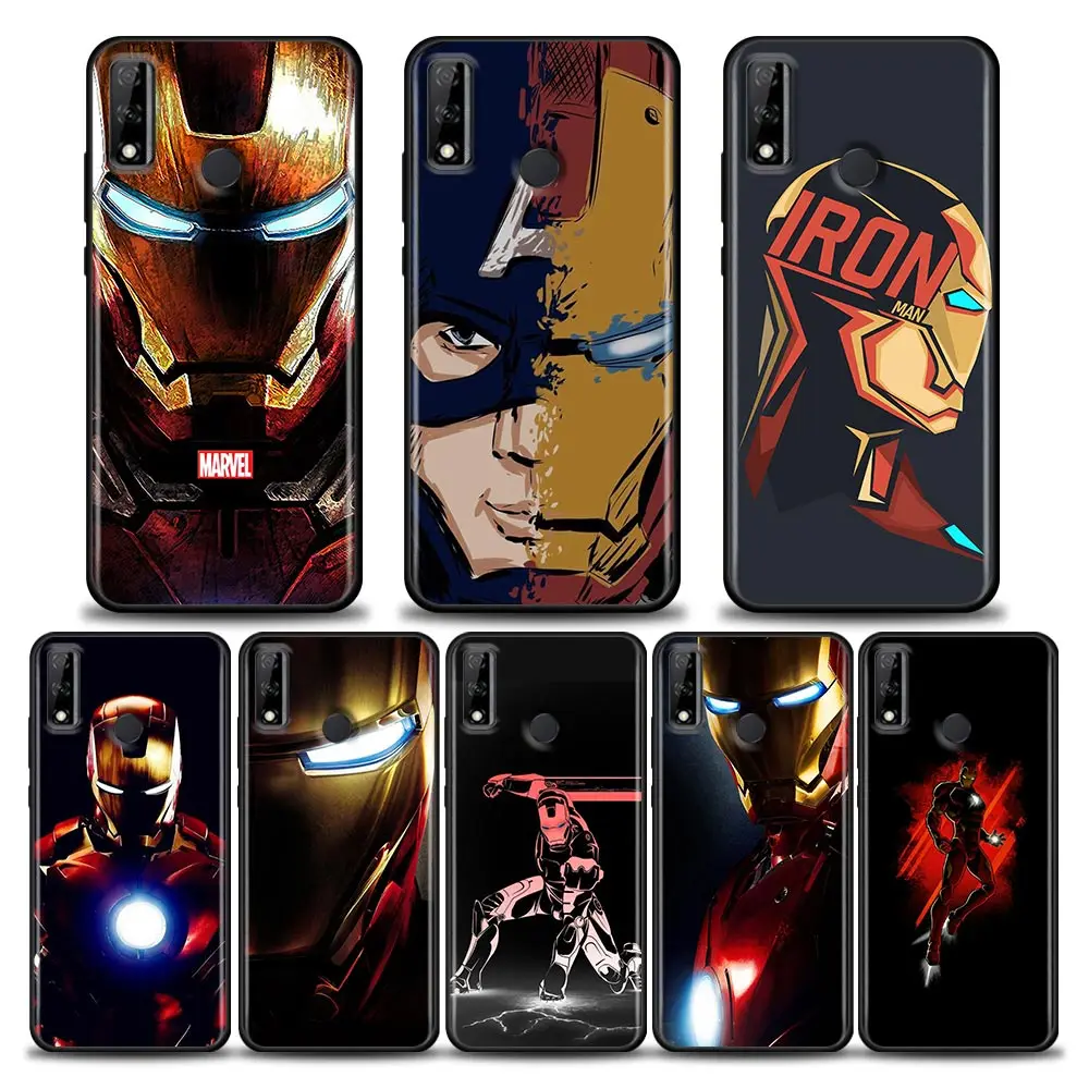 

Phone Case for Huawei Y6 Y7 Y9 Y5p Y6p Y8s Y8p Y9a Y7a Mate 10 20 40 Pro RS Case Silicone Cover Marvel COOL Heros iron man