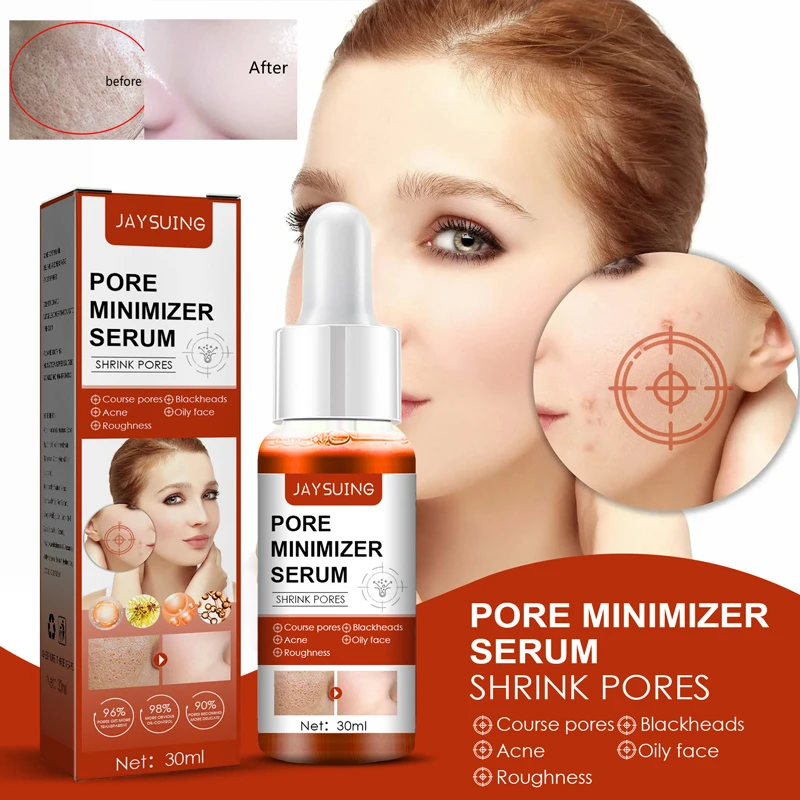 

Salicylic Acid Shrink Pores Facial Serum Firm Moisturizing Essence Liquid Repair Face Pores Beauty Skin Care Korean Cosmetics
