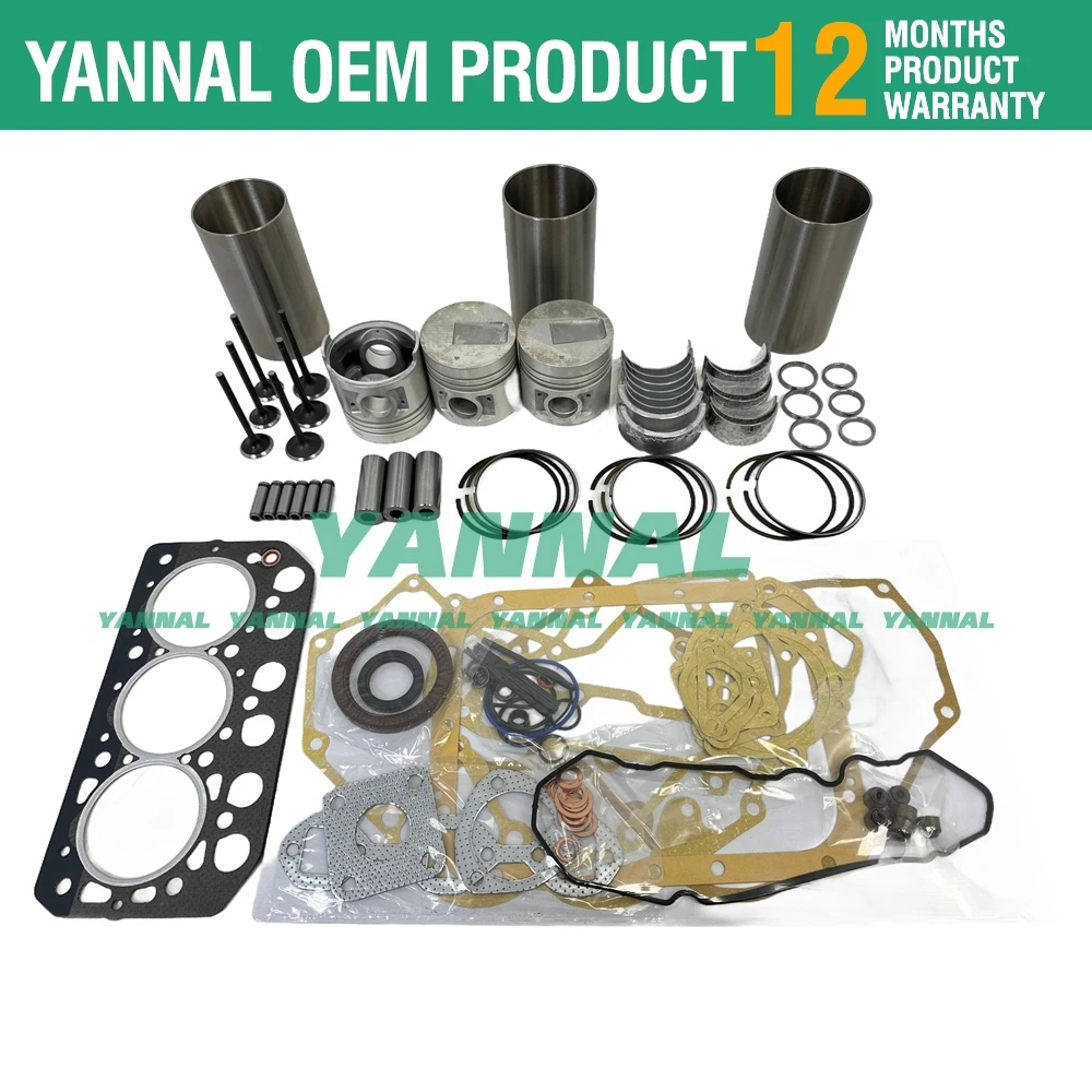 Комплект для капитального ремонта S3L3 двигателя Mitsubishi Mahindra 3215 2815 3316 трактор