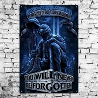 honor never forget fallen soldier tin sign wall posters wall home pubs bars stickers sign metal poster20x30cm