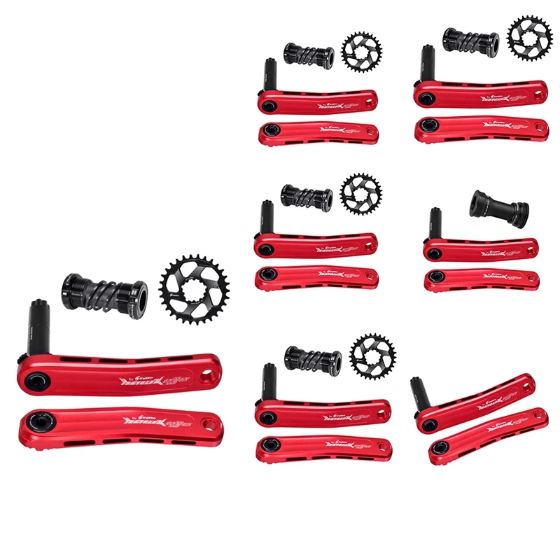 

New Hot SWTXO MTB Crankset 170Mm MTB Cranks Arms For Bicycle Crown Chainring Bottom Bracket For Shimano SRAM XX