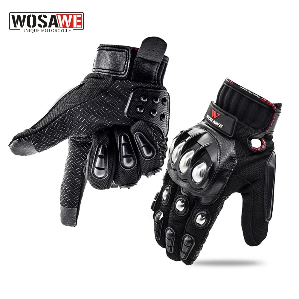 

WOSAWE Cycling Gloves Touch Screen Motorcycle Glove Cross Country Luva Moto Guantes Gel Antiskid Breathable MTB Bike Gloves