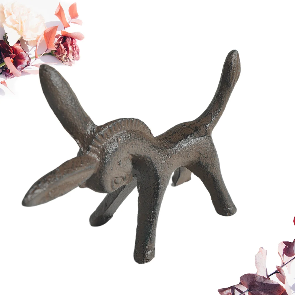 

Decorative Iron Craft Gift Metal Outdoor Donkey Living Room Ornament Wrought Figures Home Decoration Small Sculpture Desktop