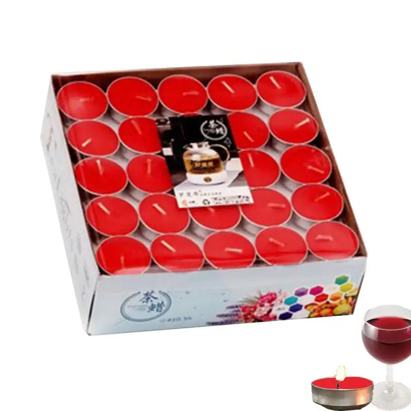 

Unscented Candles Paraffin And Cotton Wick Tea Lights For Family Gatherings Smoke-free Good Quality Small Candle Light For
