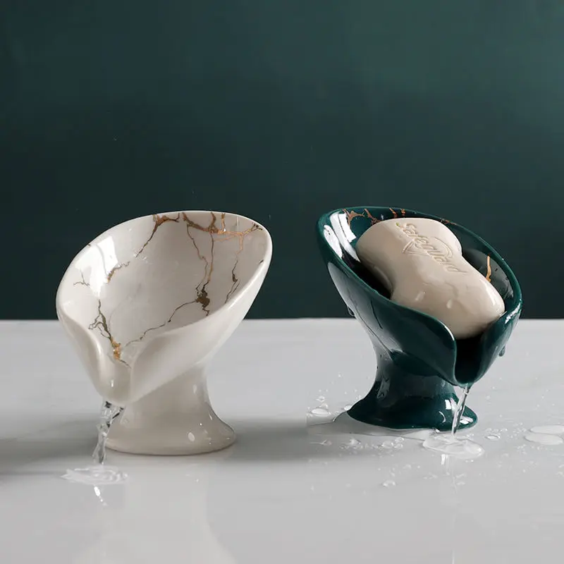 

Luxury ceramic fashion simple draining soap box bathroom high-grade decorative soap dish creative soap holder