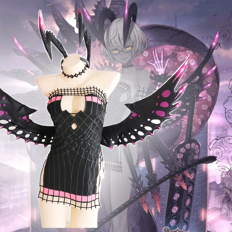 

Аниме Комикс Игра Fate Grand Order FGO Косплей костюмы Жак де Molay Косплей Костюм Униформа одежда костюмы платья черный