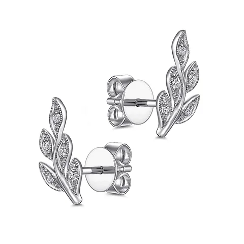 Женские серьги в виде листиков CAOSHI, универсальные повседневные аксессуары со сверкающим цирконием, женские украшения