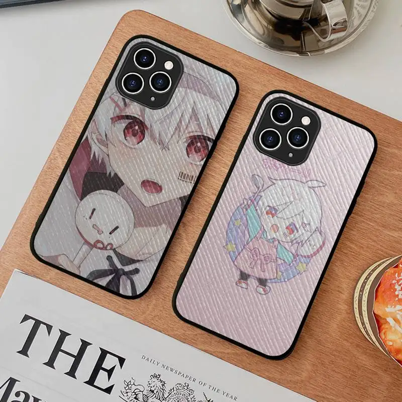 

Anime mafumafu Phone Case Hard Leather Case for iPhone 11 12 13 Mini Pro Max 8 7 Plus SE 2020 X XR XS Coque