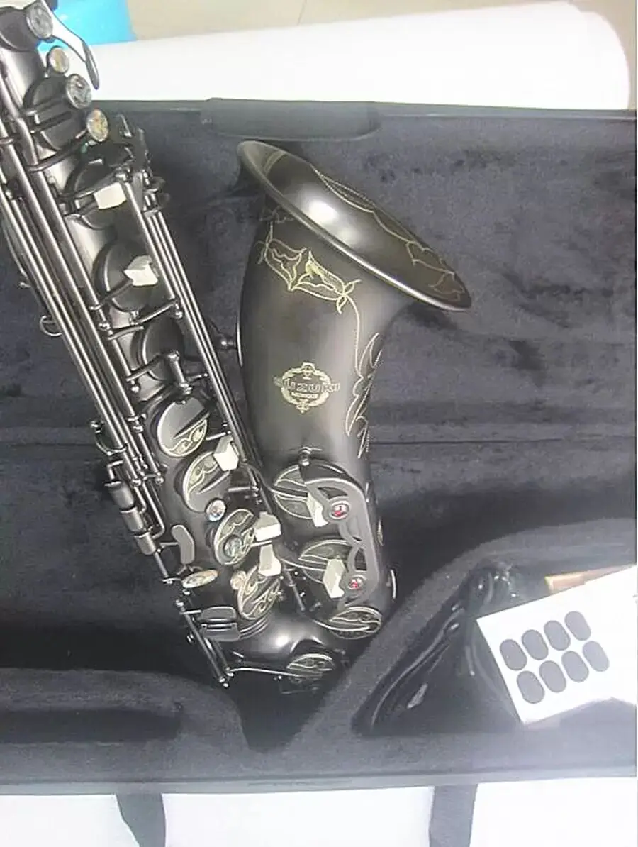 

Tenor Saxophone Japan Suzuki High-quality Brass Matt Black Musical instrument professional playing Sax With Case