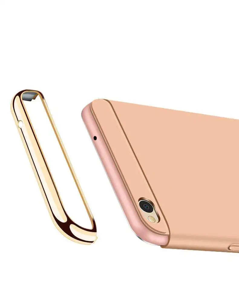 Чехол для Xiaomi Redmi 6A ударопрочный чехол 3 в 1 с гальваническим покрытием и защитой