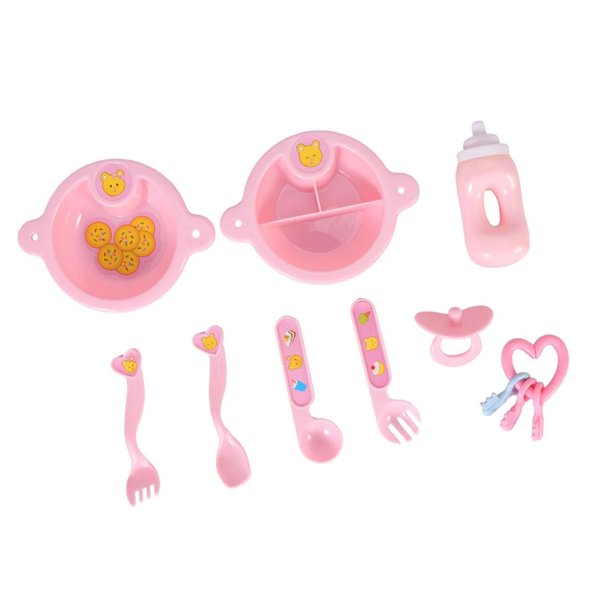 

Babyaccessories Feeding Set Tablewareplay Kitchensimulation Dishes High Chair Reborn Pretendkidsfood Sets