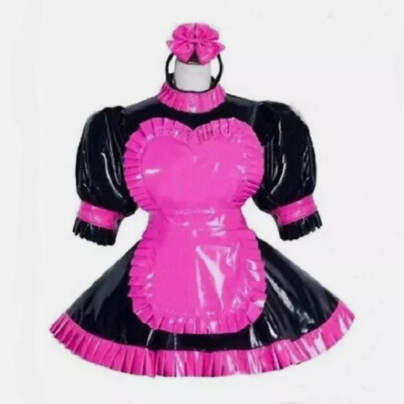 Хит продаж французская горничная для девочек Sisi может блокировать платье из ПВХ