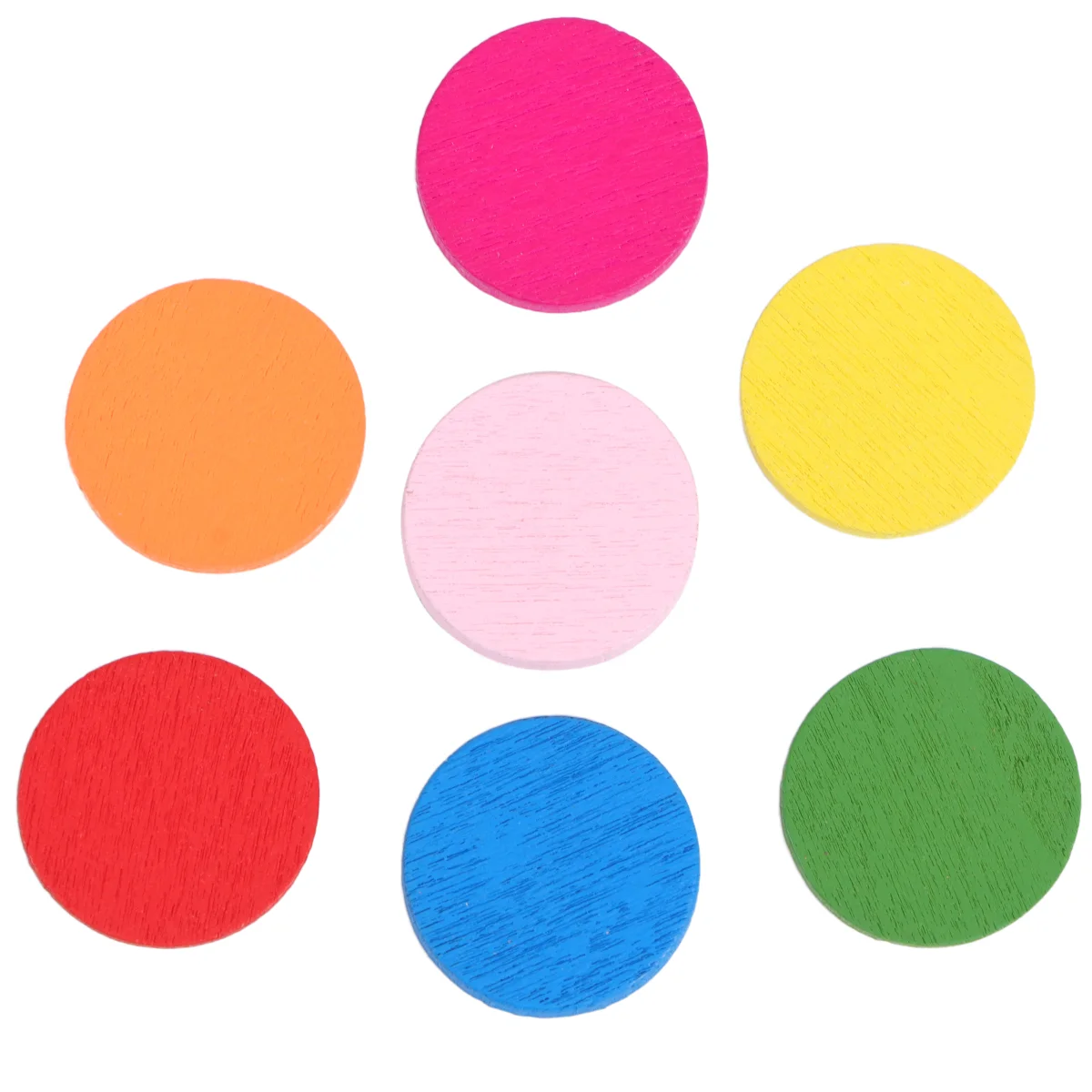 

Wood Round Disc Math Chips Counting Bingo Piece Wooden Discs Diy Pieces Slices Decor Circle Unfinished Circles Colorful