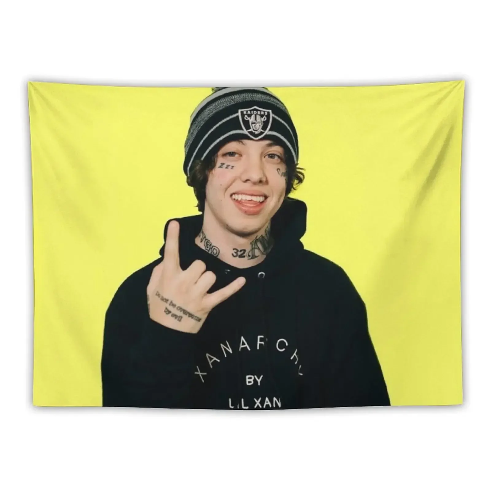 Корейский гобелен lil xan желтого цвета