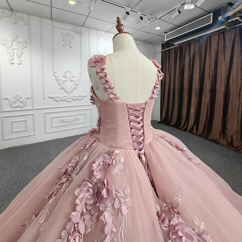 JANCEMBER Elegant Quinceanera Dresses Organza Ball Gown Sequined 2023 Pink Flowers Sweetheart DY5691 Vestidos De 15 Quinceañera 6