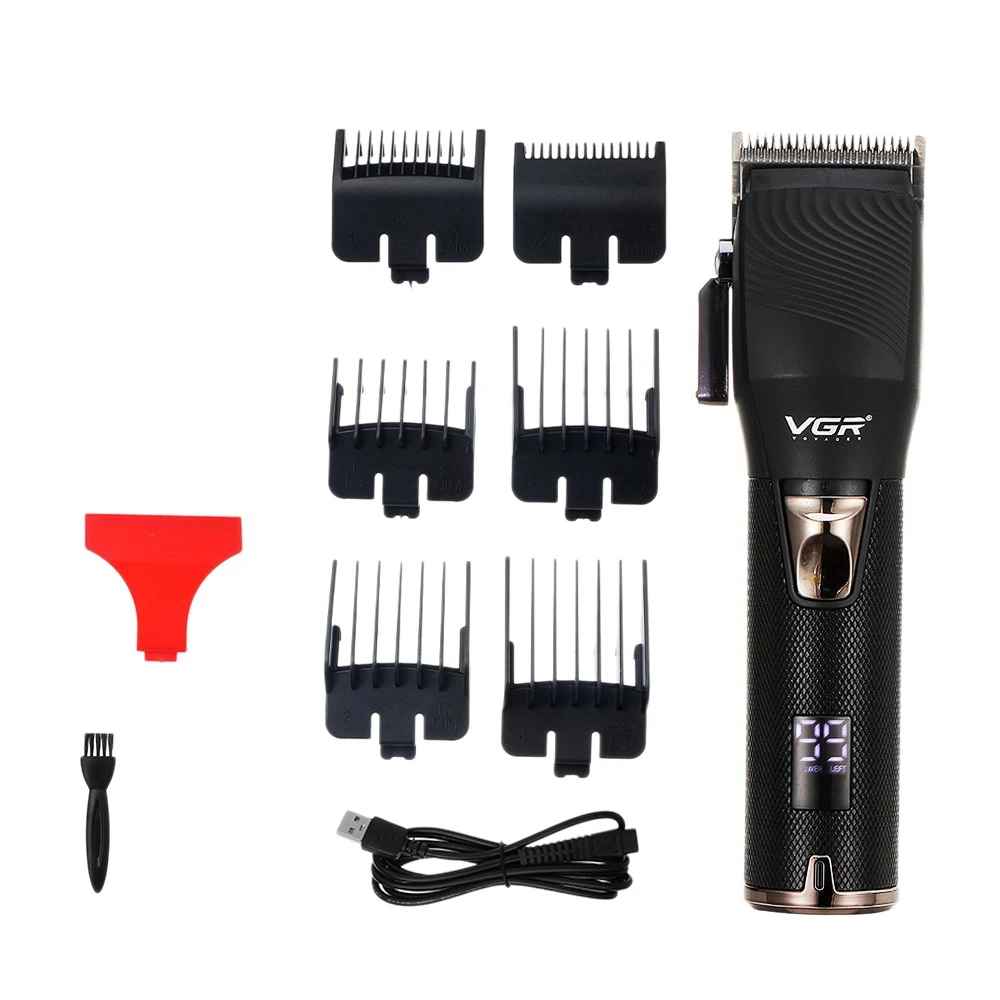 

VGR V-280 Hair Clipper USB Rechargeable Beard Cutter Cordless Electric Hair Trimmer Men Hair Cutting Contour Trimming Black