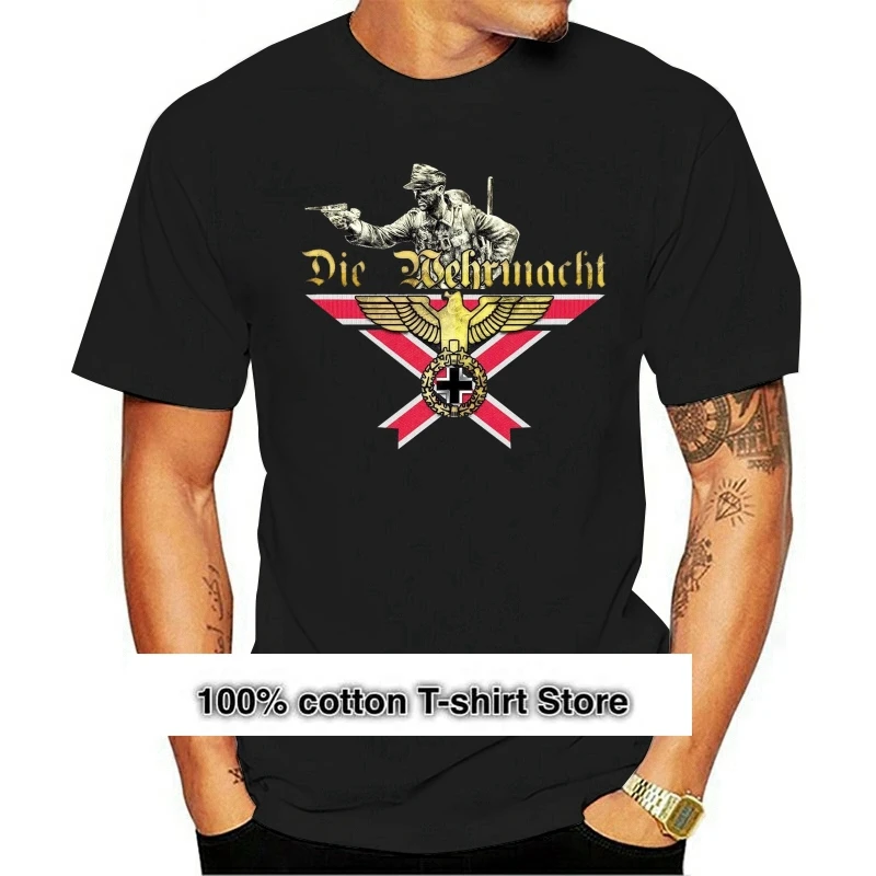 

2021 Leisure Fashion 100% Cotton T-shirt Die Deutsche Wehrmacht Germany Deutschland Neu All Sizes