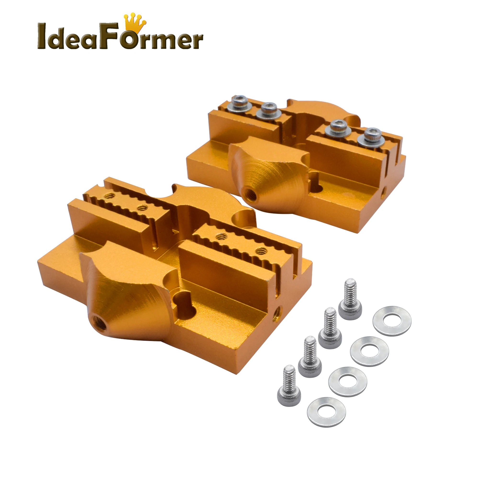 

3Pcs Kossel Delta Slide Tackle Effector Hammock Mini Carriage Closed Loop Belt Aluminum Kossel Delta effector 3D Printer Parts