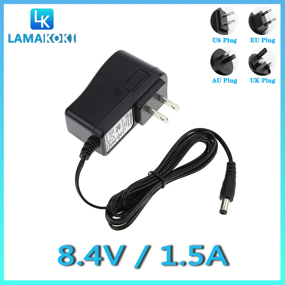 

8.4V 1.5A 18650 Direct Charging Fishing Headlamp Flashlight Headlamp 8.4V 1500MA Lithium Battery Charger DC 5.5 * 2.1MM