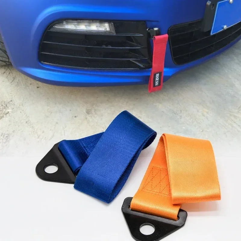 Фото Трос для буксировки Sparco 24 см, нейлоновый, 5 цветов, высокопрочный, для гоночных автомобилей, автоматический буксировочный трос №3