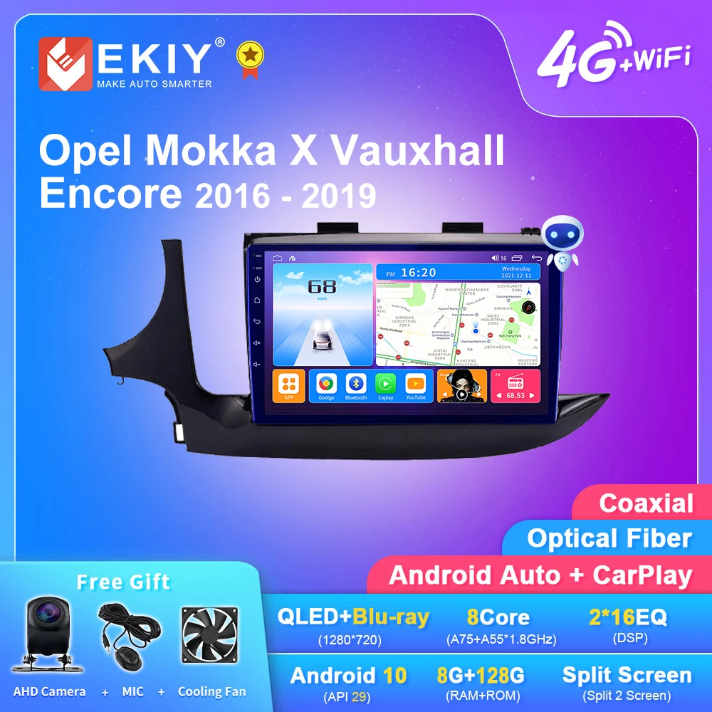 

Автомагнитола EKIY T7 Android для Opel Mokka X Vauxhall Encore 2016 - 2019 Navi 1280*720 GPS Carplay мультимедийный плеер автостерео