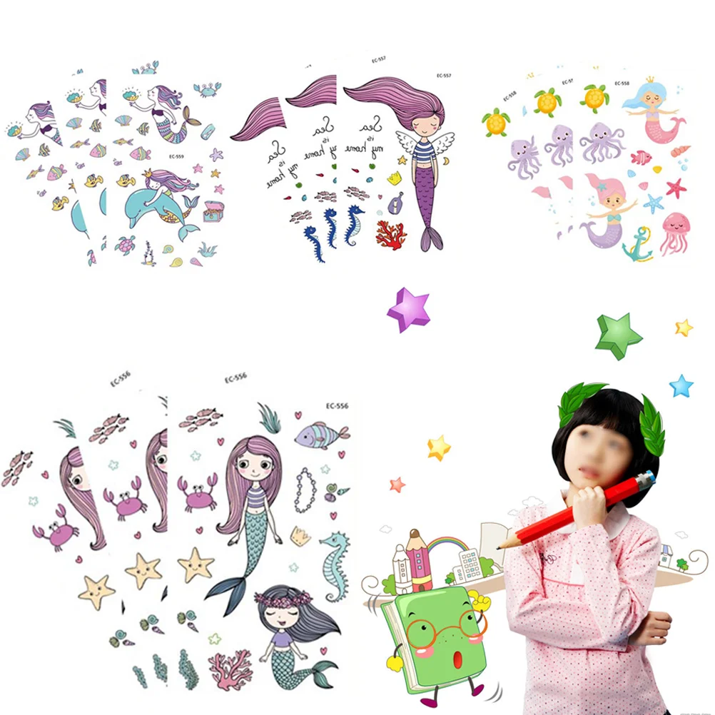 

Stickers Party Designs Little Supplies Creature Sticker Tail Beautiful Kids Decals Personalized Realistic