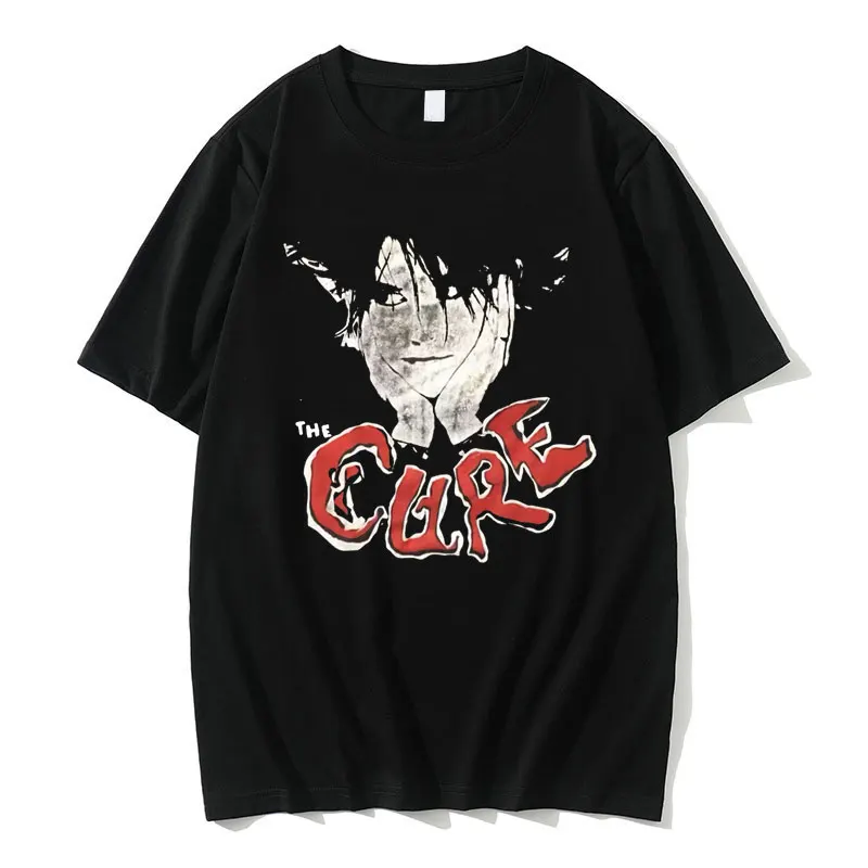 

The Cure Alternative British Rock Band Tshirt Streetwear Men's Gothic Punk Stye T-shirts Short Sleeve Men Women Cotton T Shirt