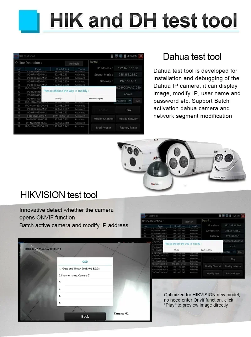 X9MOVTADHS 8-дюймовый все в одном CCTV тестер монитор 8K H.265 IP-камера 8MP AHD CVI TVI SDI камера