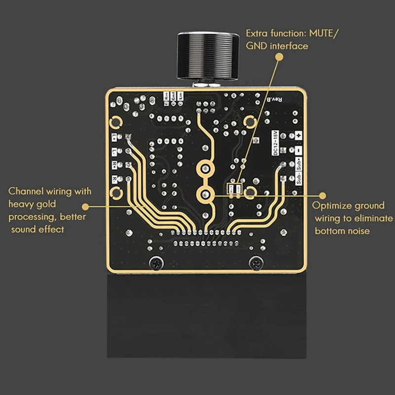2.1-канальный модуль усилителей мощности TDA7850 с защитой от перегрузки по току