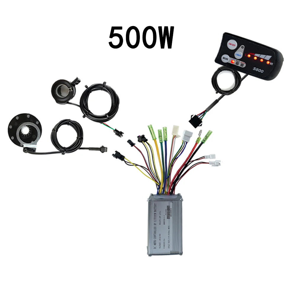 

36/48V 250/500W E-Bike Brushless Speed Motor Controller S800 LED Display Panel Electric Bicycle Lithium Battery Modification Acc
