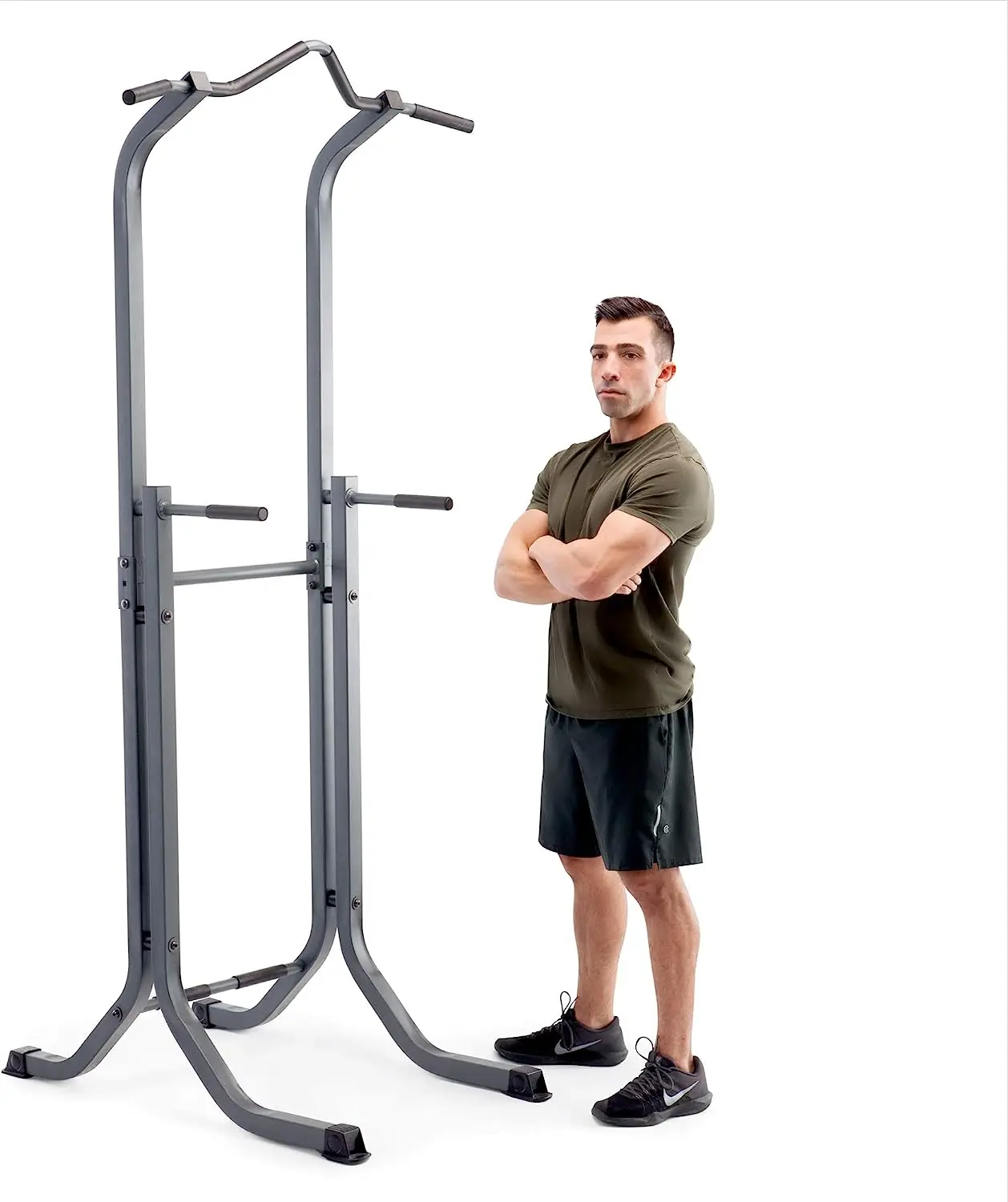 

Tower Multi-Functional Home Gym Pull Up Chin Up Push up Dip Station for Strength Training TC-5580