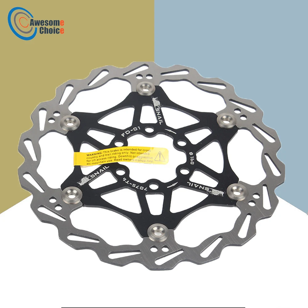 

Тормозной ротор SNAIL для горного велосипеда, с сильным рассеиванием тепла, плавающий ротор 160/180/203 мм, Дисковая тормозная колодка для горного ...