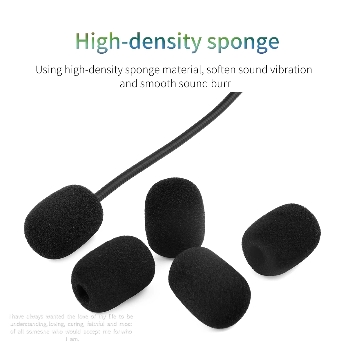 10Pcs High Quality Microphone Sponge Cover Headset Mic Foam Case Meeting Windscreen Spray-Proof Protection |