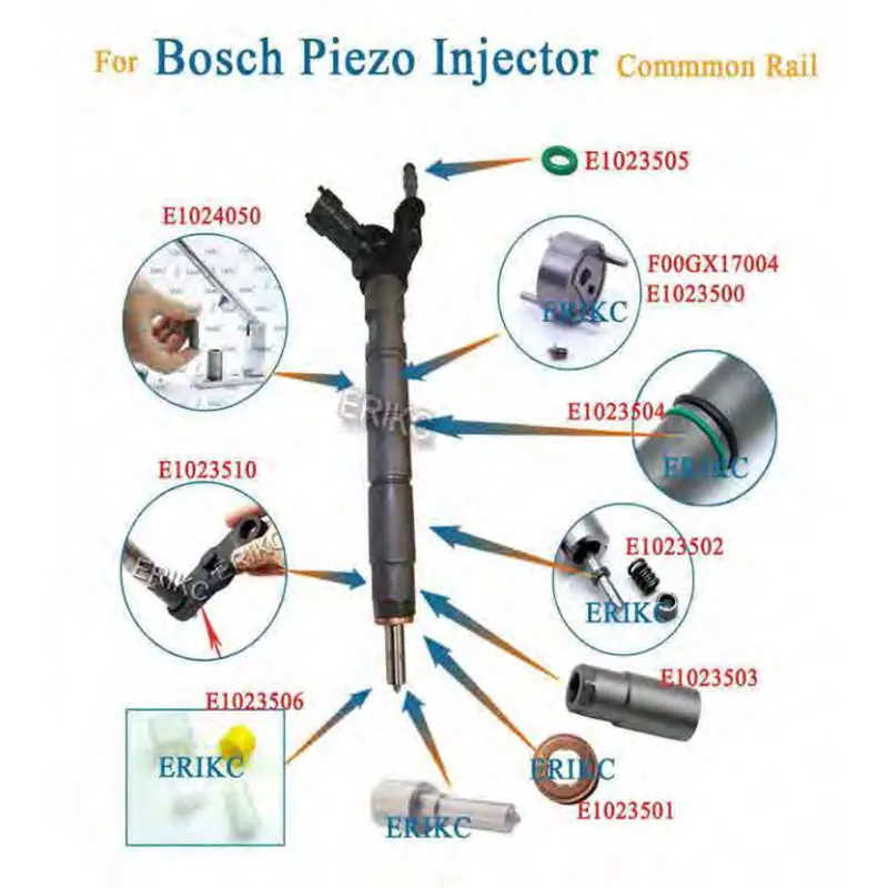 

Комплект клапанов для ремонта инжектора Piezo F00GX17004 F00GX17005, регулируемые прокладки, прокладки, шайбы форсунки для инжектора Bosch 0445115/116/117
